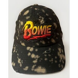 David Bowie Lightning Bolt Logo Splatter Unisex Trucker Hat Adjustable Cap